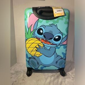 Kid's Disney Lilo and Stitch Character 18" Carry on Hardside ABS Spinner Luggage